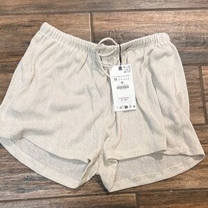 Zara Cream Knit Shorts